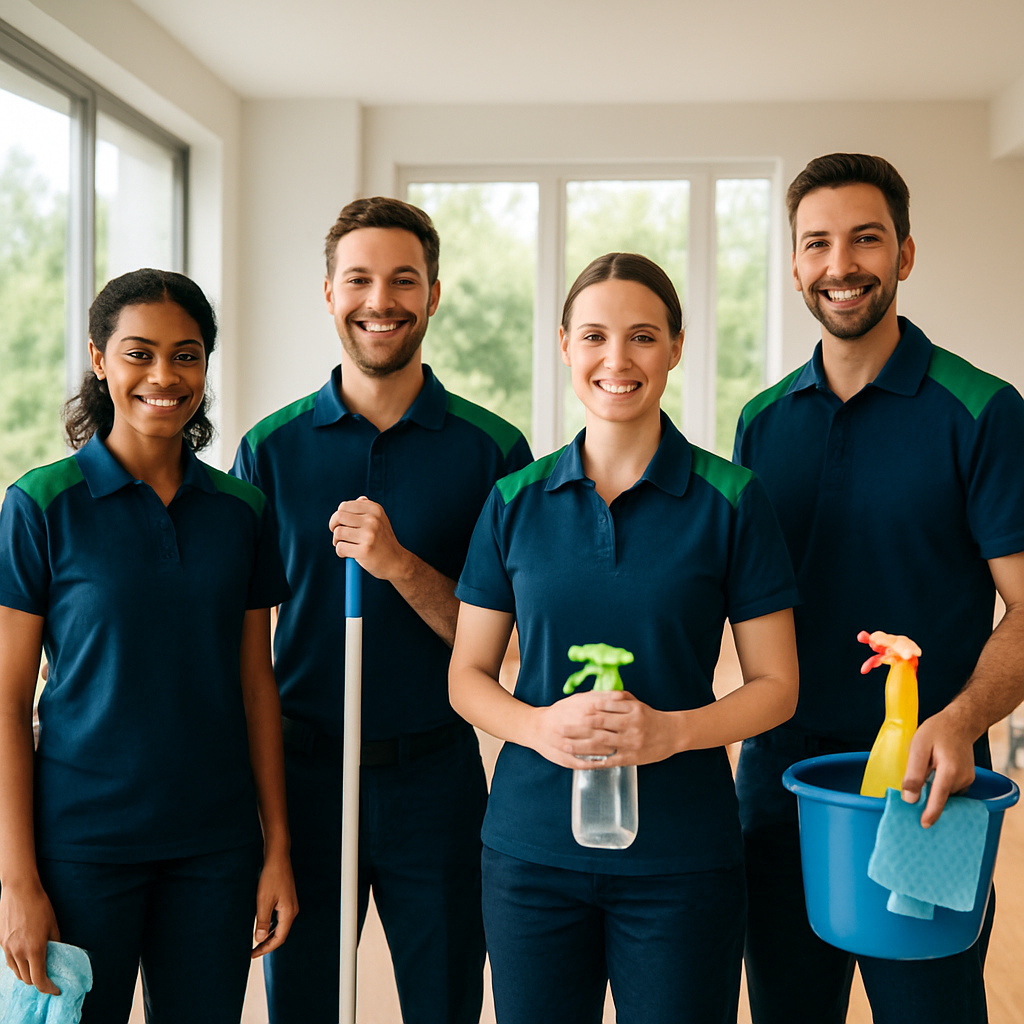 ACT Cleaning Services professional team in a clean home